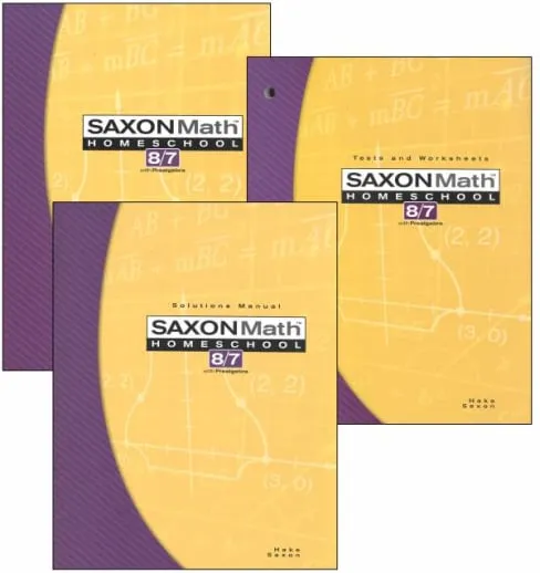Saxon 8/7 Homeschool Kit