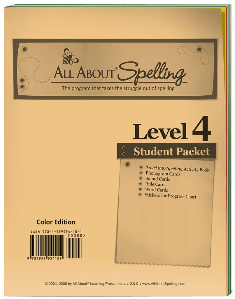 [AAS-L4-SP-C] All About Spelling Level 4 Student Packet