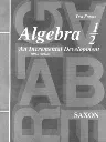 Saxon Algebra 1/2: An Incremental Development, Test Forms 3rd Edition