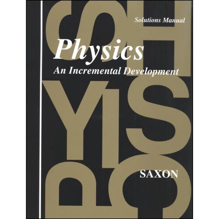 Saxon Physics Solutions Manual